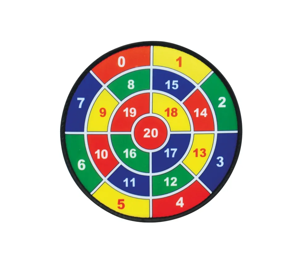 3 Cibles velcro 45 cm sport et calcul avec 9 boules