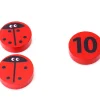 11 coccinelles 0 à 10 en bois pour compter