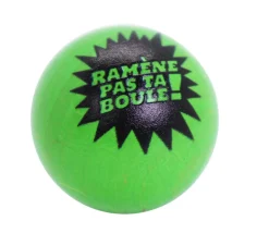 Cochonnet FUN "ramène ta boule" hêtre 3 cm verte