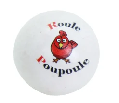 Cochonnet FUN "Roule poupoule" hêtre 3 cm blanc