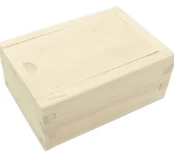 Coffret bois avec glissière 10 x 7 x 4 cm pour accessoires jeux