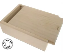 Coffret bois Belote pour 32 cartes 10.6 x 7.7 x 3.5 cm vide - couvercle glissière