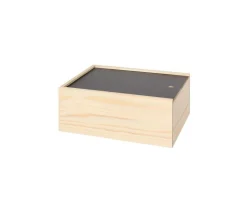 Coffret bois 17.5 x 12.4 x 7.4 cm couvercle ardoise M1