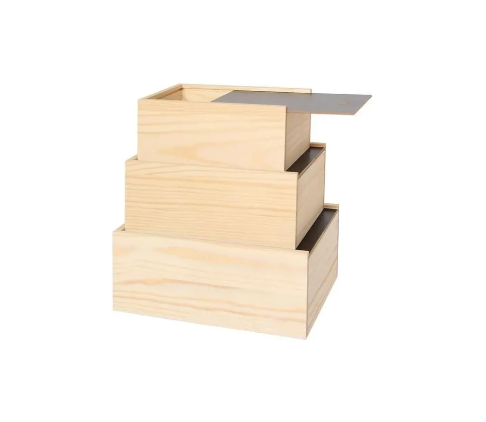 Coffret bois 17.5 x 12.4 x 7.4 cm couvercle ardoise M1