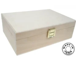 Coffret bois 20 x 14 x 7 cm fermoir - Fabrication France