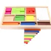 Coffret 308 cubes et batonnets bois calcul et jeux - complément 10 - cuisenaire