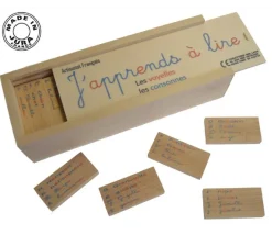 Coffret découverte des lettres en bois "J'apprends à lire" - fabrication française