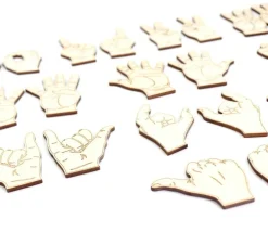 Coffret 22 Mains bois pour exercices Praxis pose kinétique