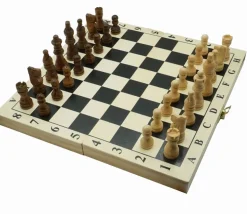 Coffret pliant jeu échec 28 cm : plateau+32 pièces