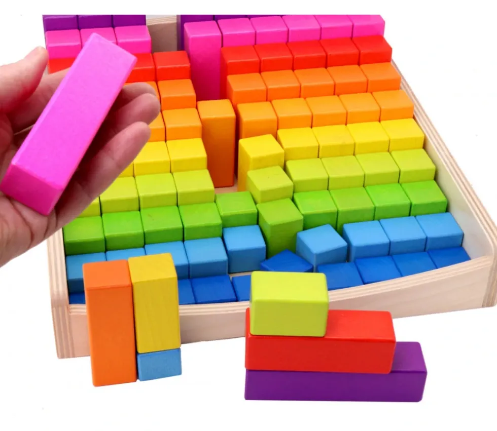 Coffret 100 Réglettes graduelles géantes arc-en-ciel