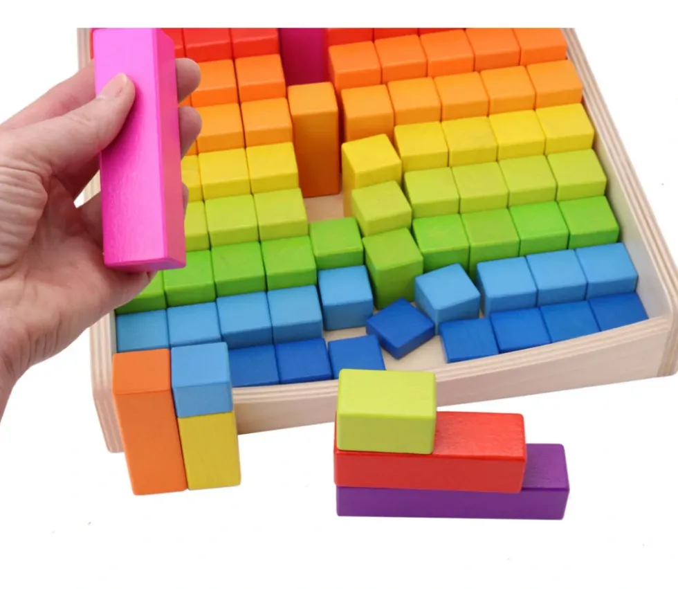 Coffret 100 Réglettes graduelles géantes arc-en-ciel