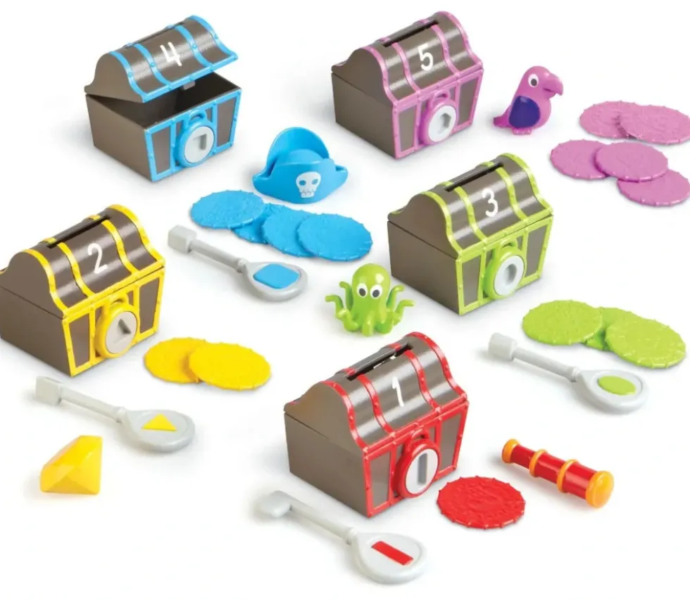Coffret trésor surprise Pirate : tri et motricité mathématiques