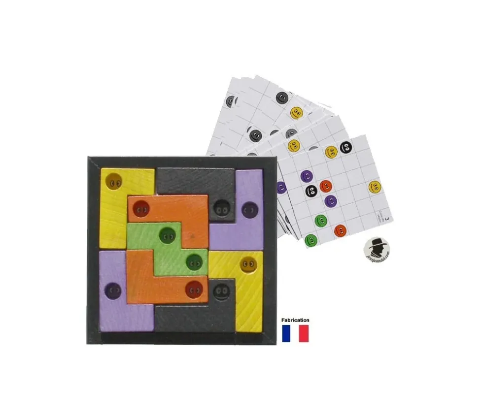 Coincidix master en bois - jeu casse tête évolutif