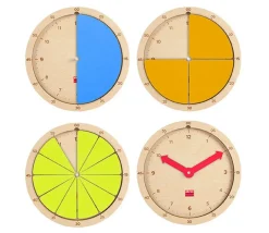 Construisons l'heure - horloge en bois