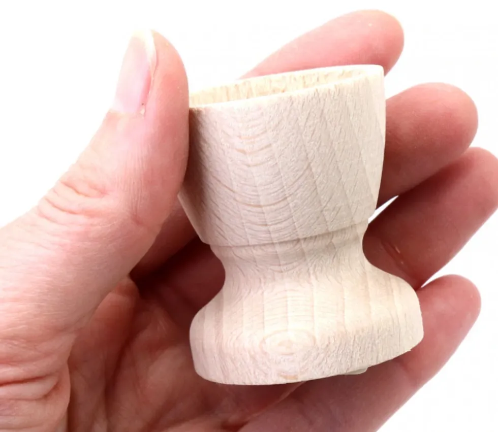 Coquetier en bois naturel 5 cm de hauteur