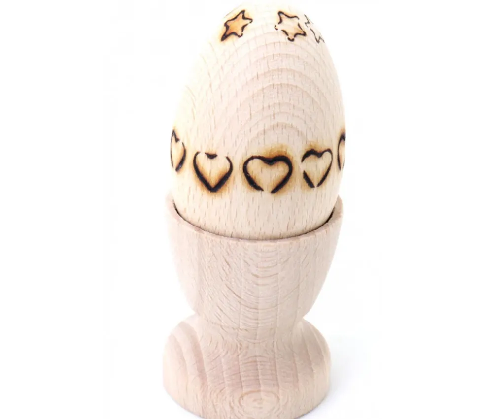 Coquetier en bois naturel 5 cm de hauteur