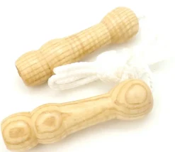 Corde à sauter en bois coloré