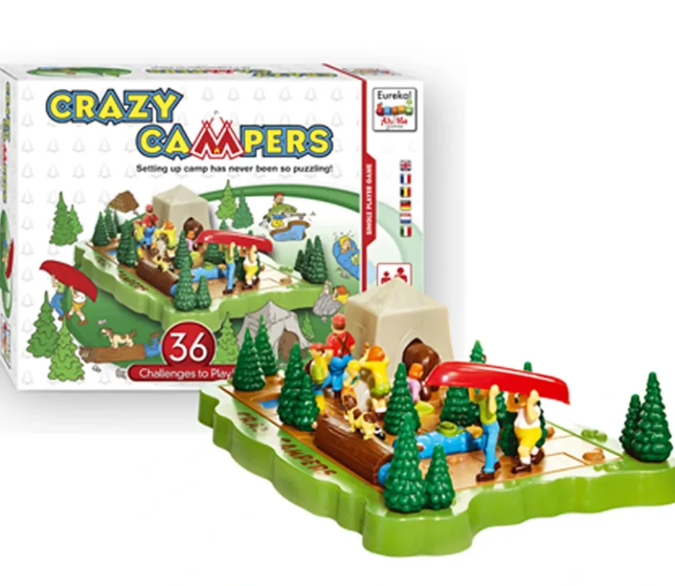 Crazy Campers - jeu casse tête évolutif avec pentamino camping