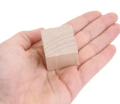 Cube en bois 3 cm naturel 30 x 30 x 30 mm à l'unité