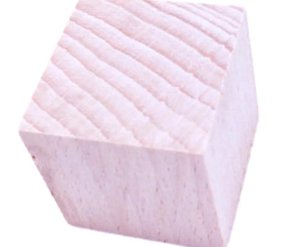 Cube en bois 4 cm naturel 40 x 40 x 40 mm à l'unité