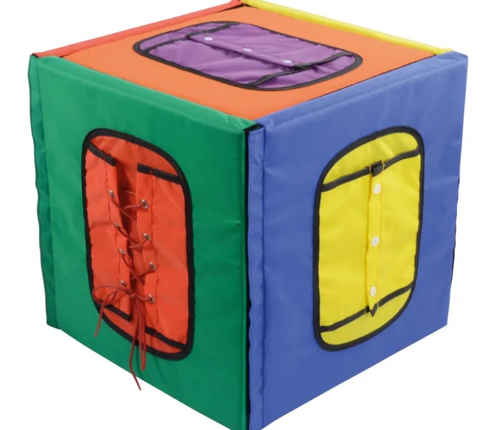 Cube géant 35 cm motricité fine fermetures