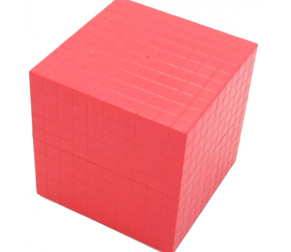 Cube millier 10 cm de côté pour base 10