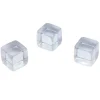 Cube 12 mm en plastique translucide transparent