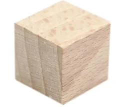 Cube naturel en bois 2 cm. 20 x 20 x 20 mm à l'unité
