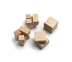 Cubes décomposition : 15 blocs + 4 puzzles bois naturel