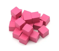 20 Cubes en bois 1 cm. 10 x 10 x 10 mm lot 20