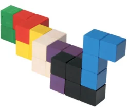 Cube SOMA 7 cm composé de cubes 2.3 x 2.3 cm en bois