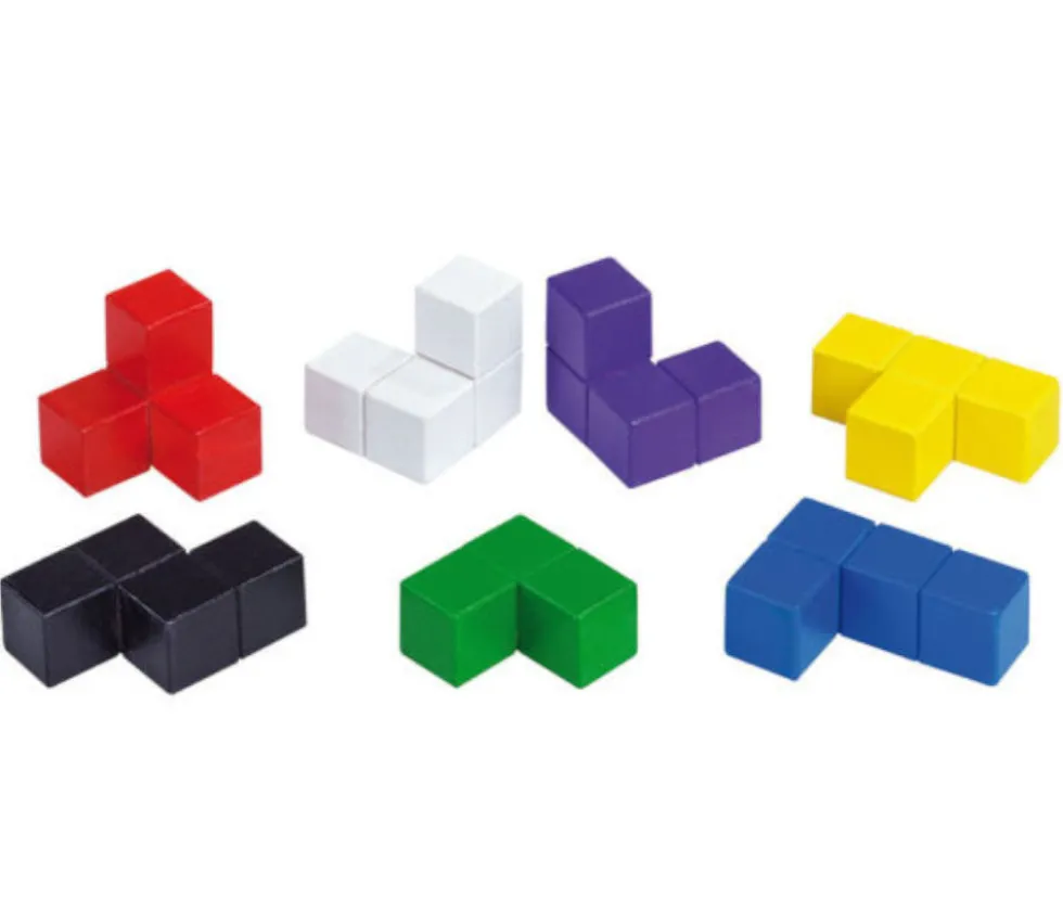 Cube SOMA 7 cm composé de cubes 2.3 x 2.3 cm en bois