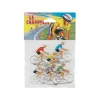6 cyclistes vélo en plastique jouet 6 x 5 cm