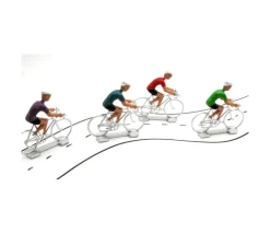 6 cyclistes vélo en plastique jouet 6 x 5 cm