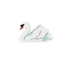 Cygne en bois 80 x 47 x 15 mm