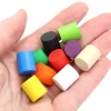 Cylindre bois coloré 15 x 13 mm à l'unité