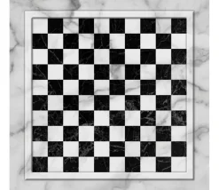 Damier tapis de jeu Dames enroulable 50x50 cm (sans les pions)