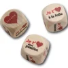 Dé Amour Je t'aime en bois 20 mm
