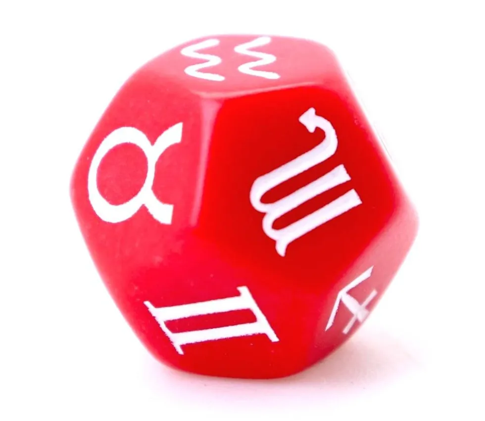 Dé astrologie 12 signes du zodiaque
