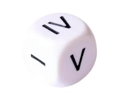 Dé chiffres romains I,II,III,IV,IV,V