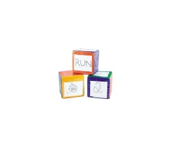 Dé 15 cm avec pochettes sur les faces pour personnalisation