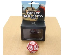 Dé Corps combat actions points de frappe 12 faces