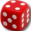 Dé couleurs 14 mm de 1 à 6 pour jeu de société coins arrondis à l'unité