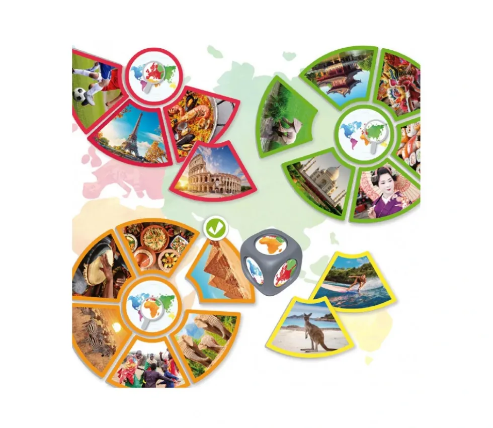 Découvre les continents du monde - jeu éducatif d'association
