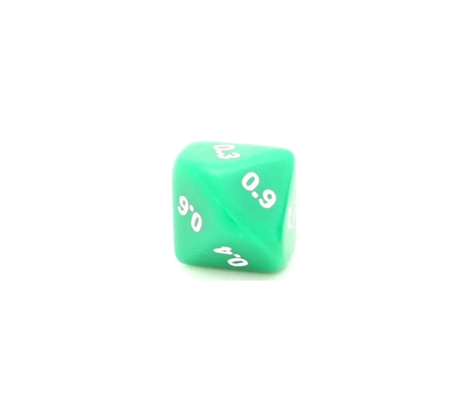 Dé décimal dixième 0.1 0.2 0.3 0.4 0.5 0.6 0.7 0.8 0.9
