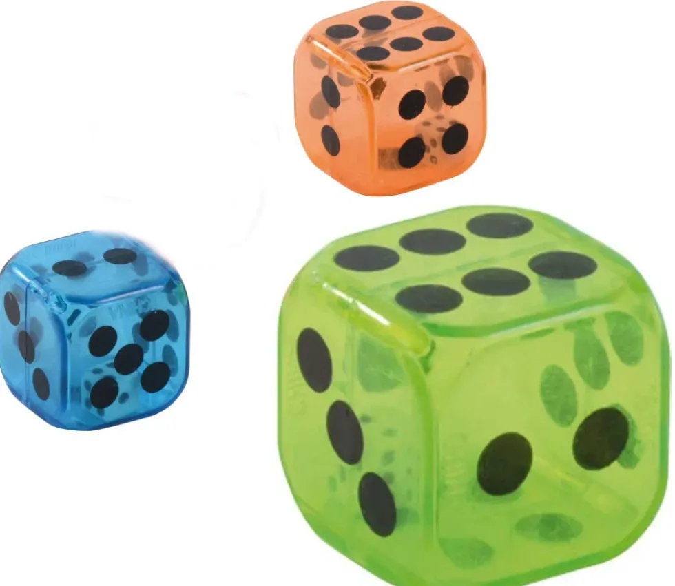 Dé double 2.7 cm avec 1 mini dé à l'intérieur