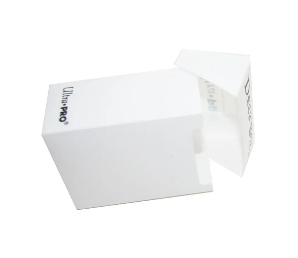 Deck box - Boite cartes de jeux - plastique blanc 9.5 x 7 x 4.5 cm