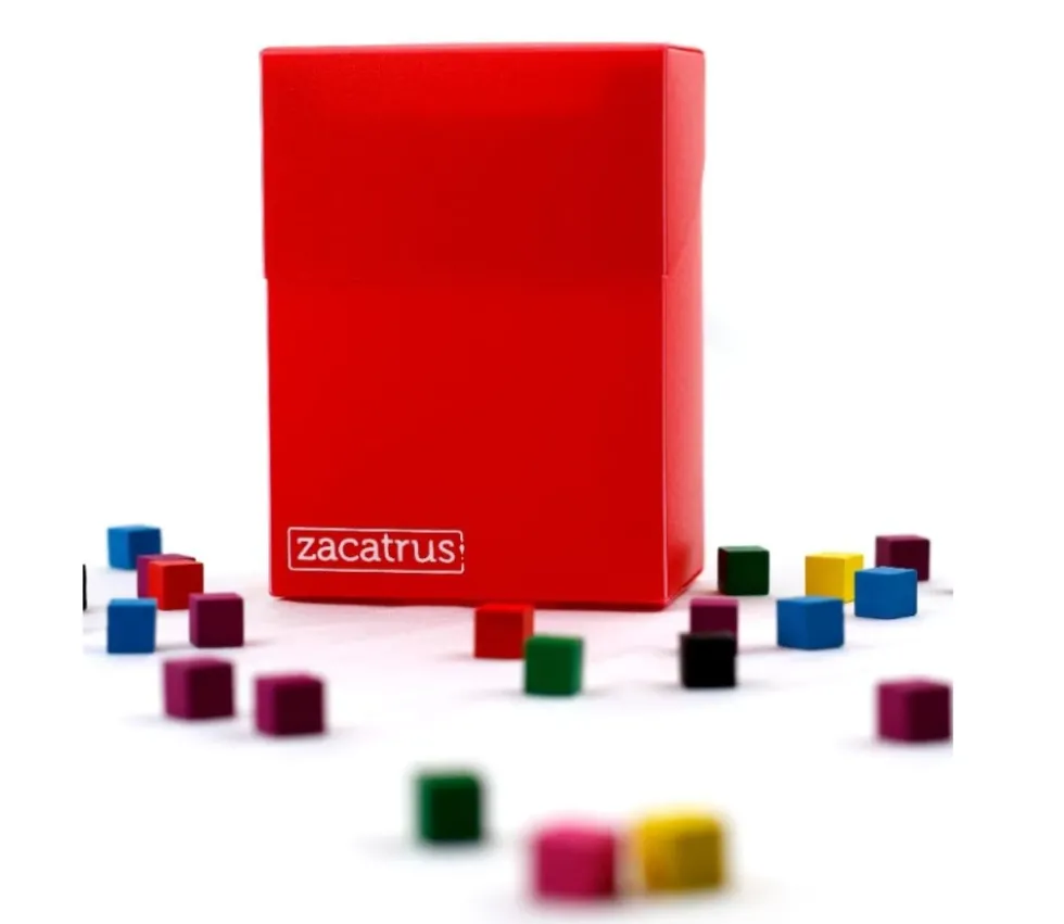 Deck box ROUGE boite pour cartes 9.5 x 7 x 4.5 cm Zacatrus