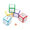 Dé effaçable neutre 5 x 5 cm et magnétique