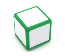 Dé effaçable neutre 5 x 5 cm et magnétique